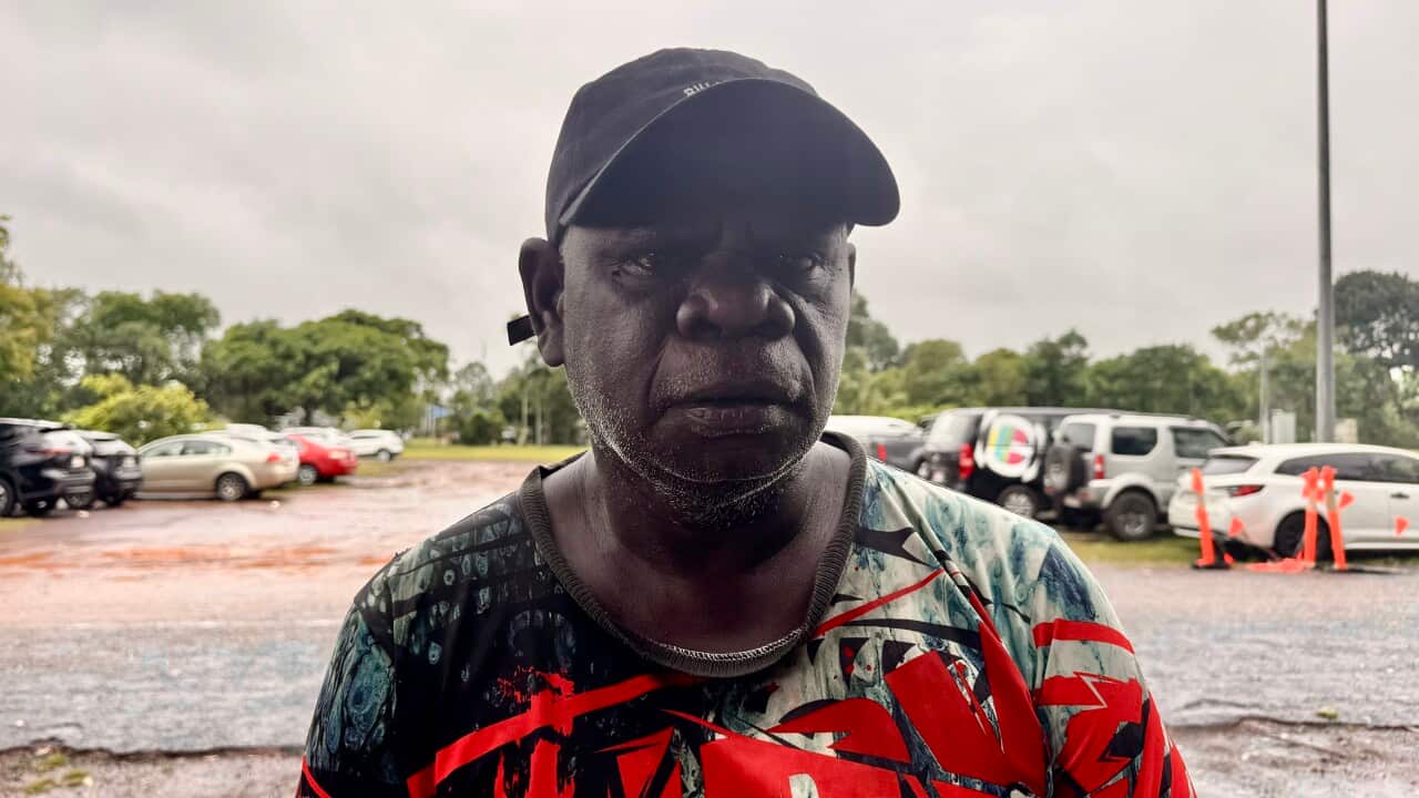 Phillip Morgan is among more than 300 people that have been evacuated to Darwin from Nauiyu Daly River