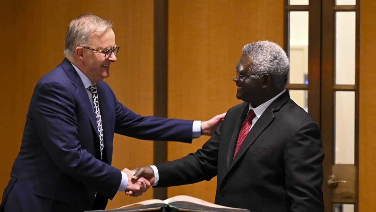 MANASSEH SOGAVARE AUSTRALIA VISIT