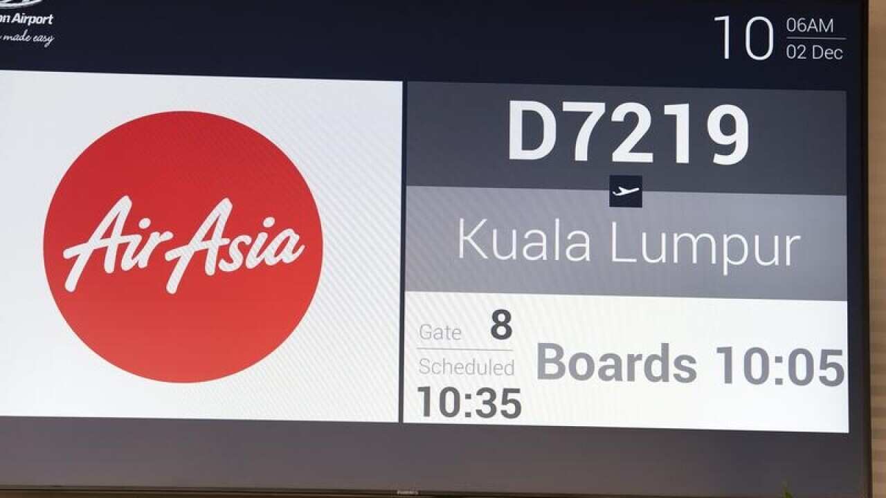 Signage at the official opening of the Avalon International Terminal.