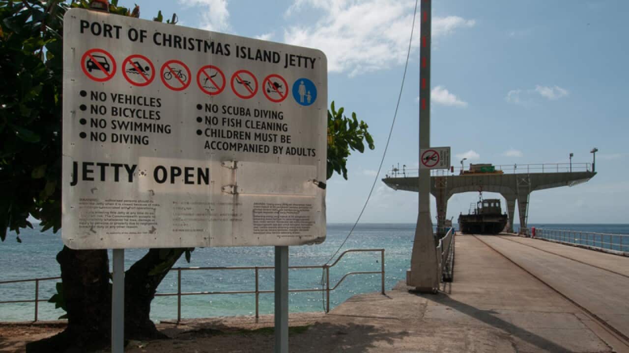 The jetty on Christmas Island