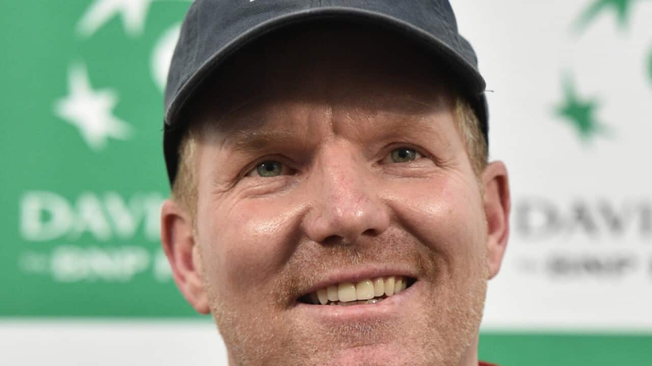 US Davis Cup captain Jim Courier.