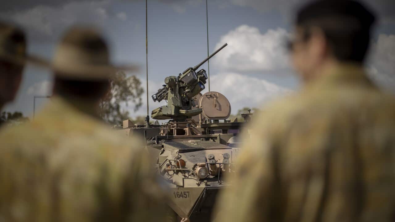 Australian Defence Force personnel at Gallipoli Barracks in Brisbane. 