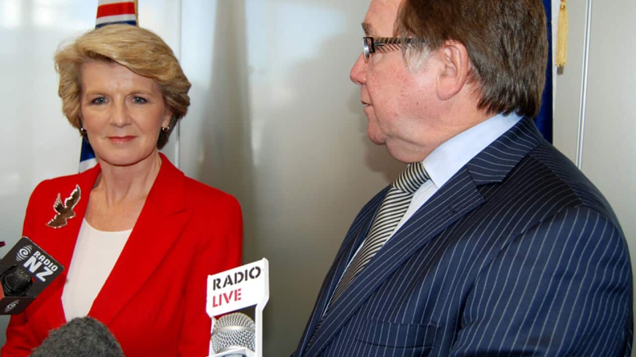Foreign Minister Julie Bishop and NZ counterpart Murray McCully