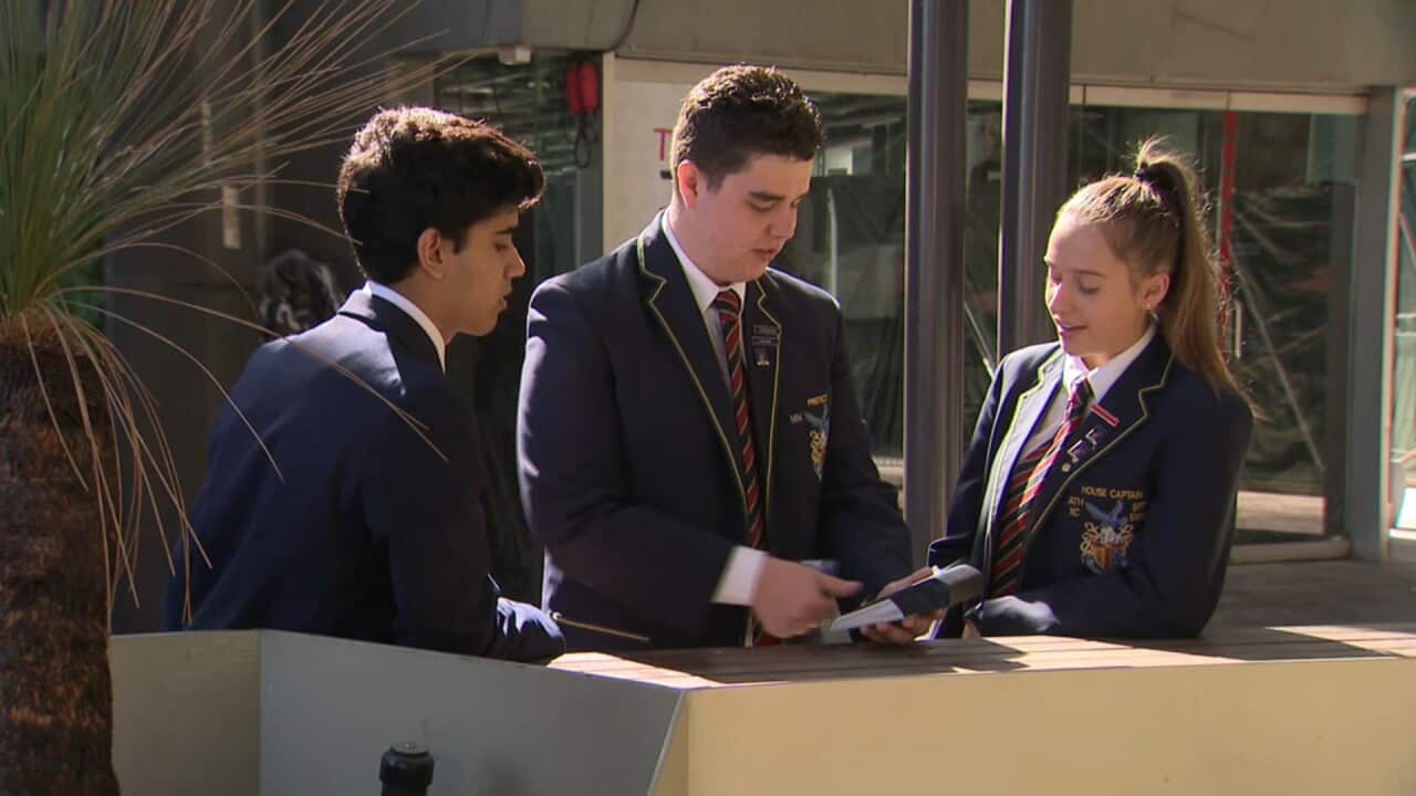 Bhavesh Kapadia, Mitchell Phelan and Victoria Caetano (left to right) are finalists in the Conrad Challenge.