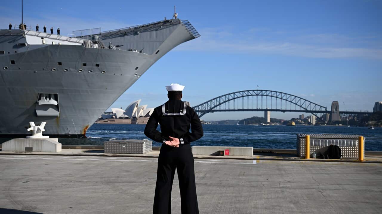 USS CANBERRA SYDNEY ARRIVAL