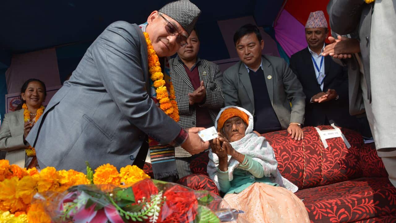 101-year-old Bhagwati Devi Bhandari became the first person to receive a national identity card by the Nepali government.