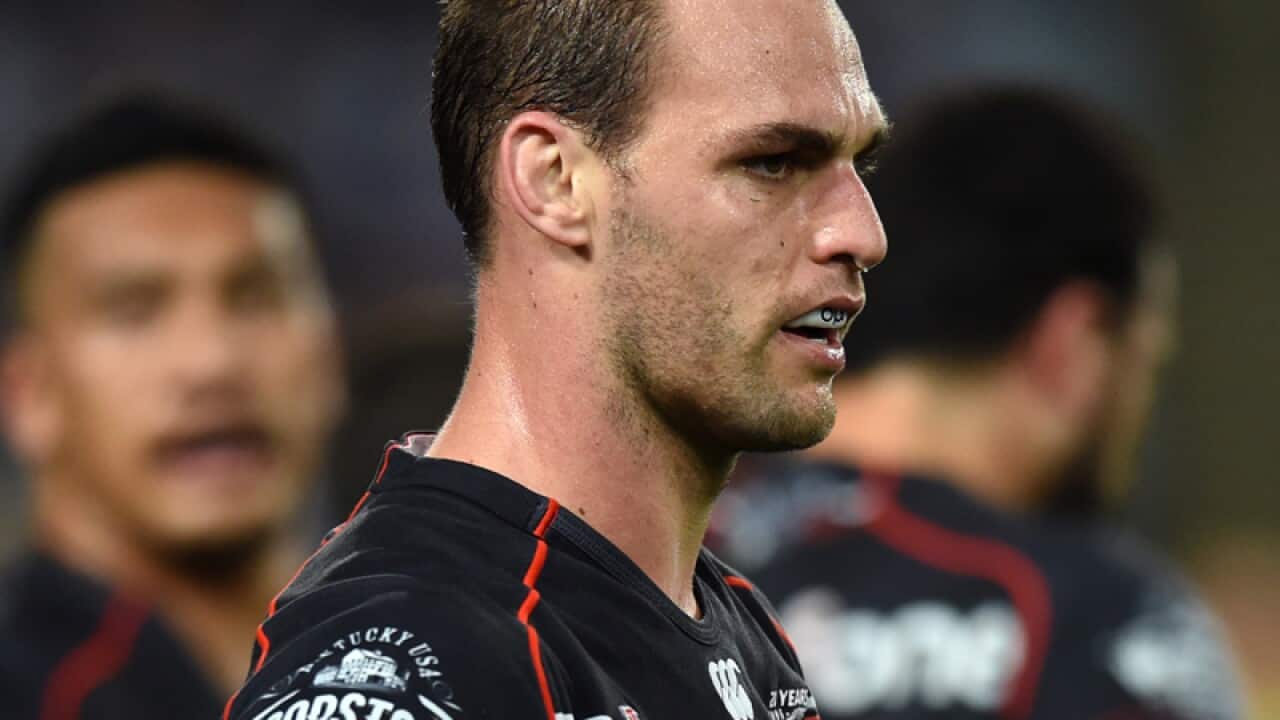 Simon Mannering of the Warriors