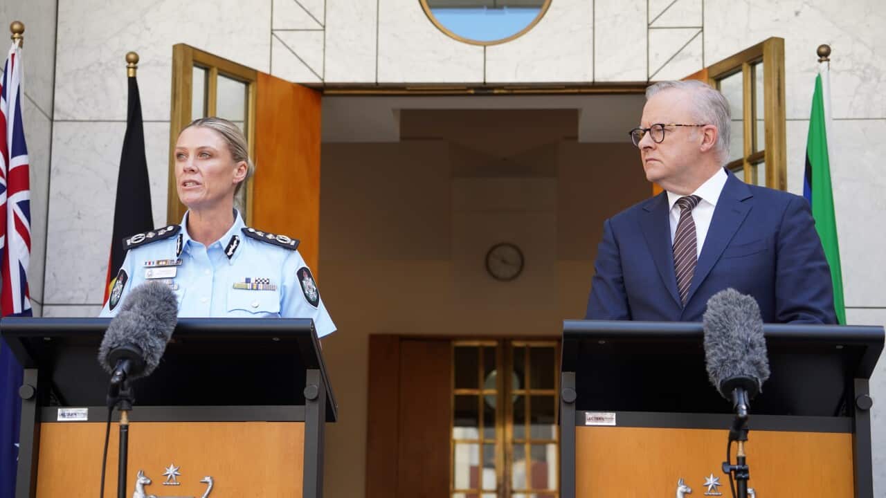 Anthony Albanese and Krissy Barrett