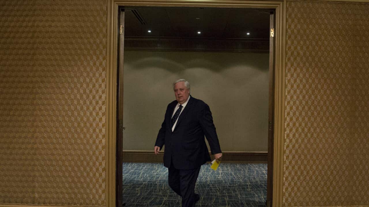 Federal MP Clive Palmer at a press conference