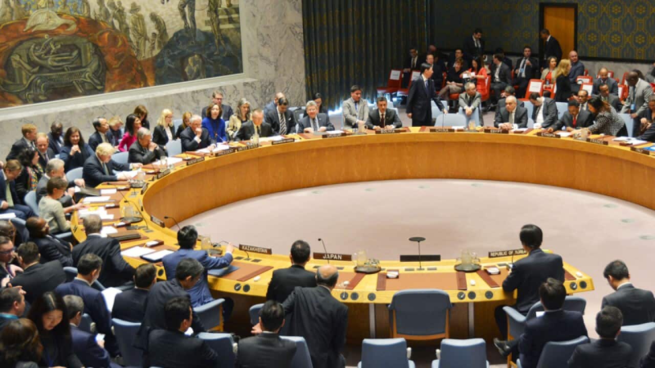 U.N. Security Council meeting in NY
