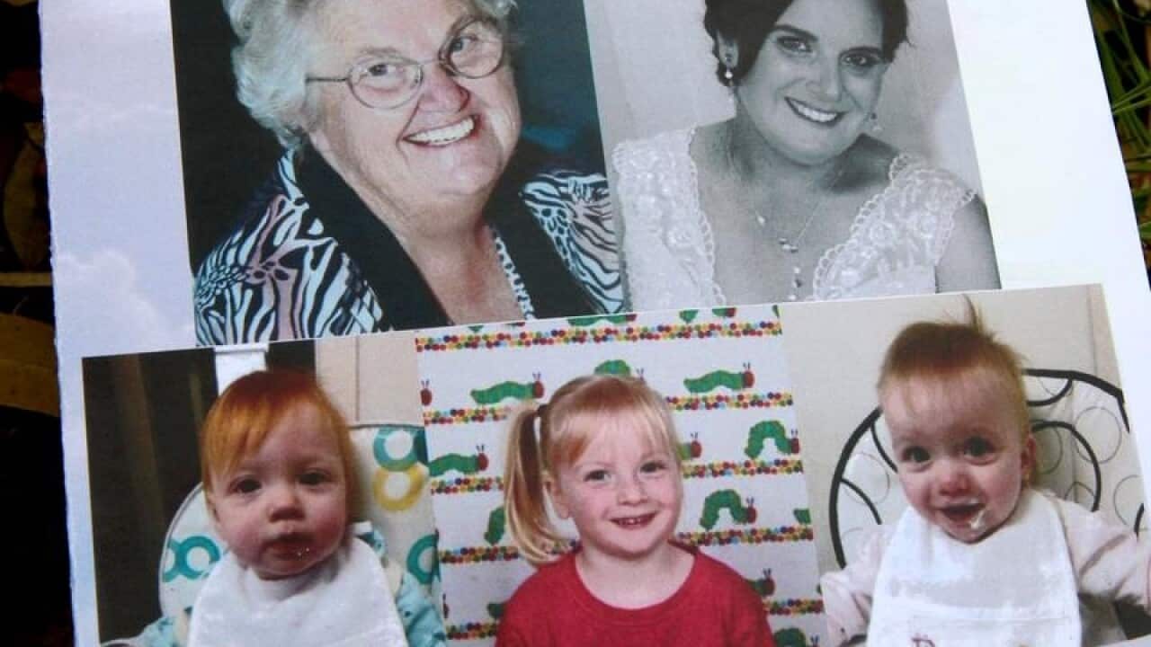 Composite images of the murdered family members (file image)