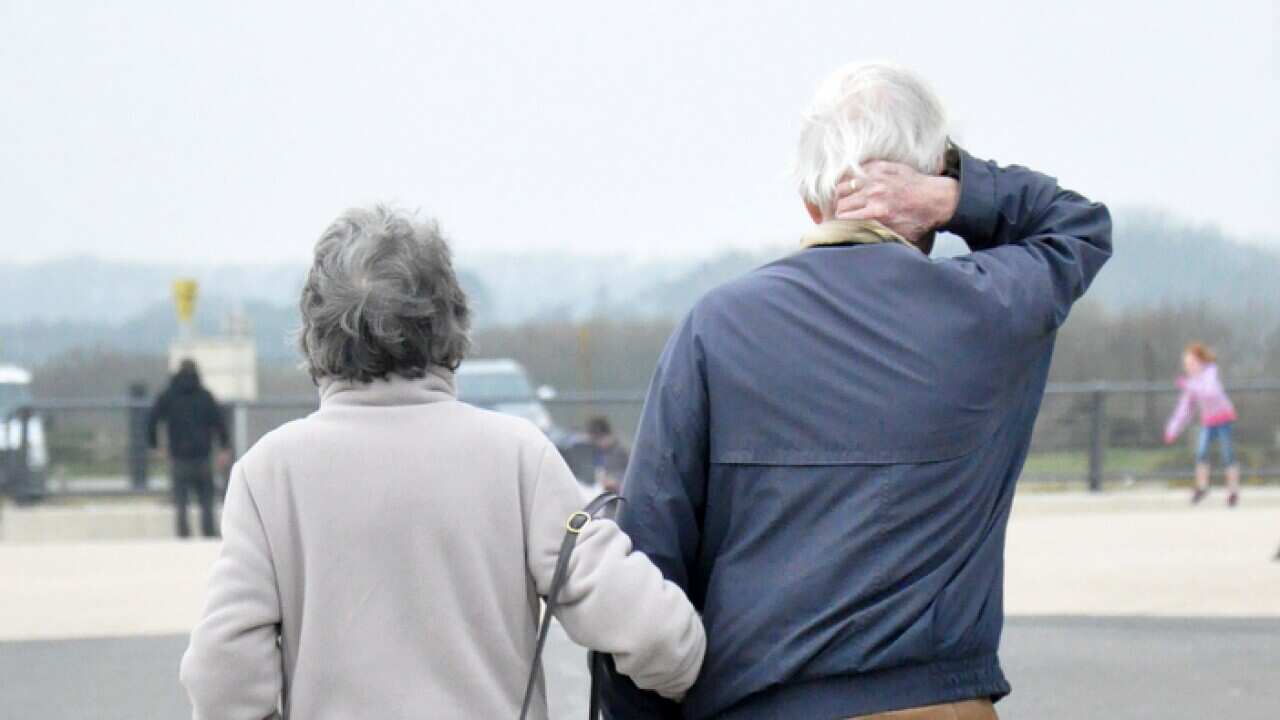 An elderly couple (AAP)