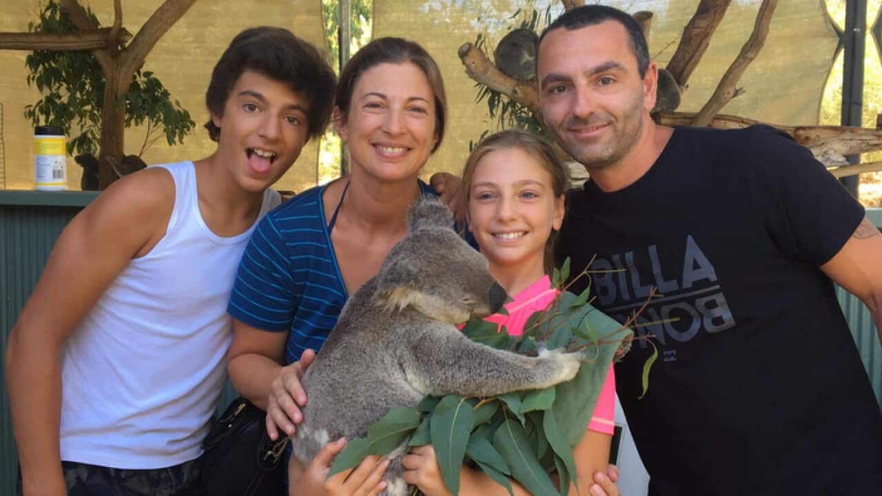 Pamela Guerinoni and her family