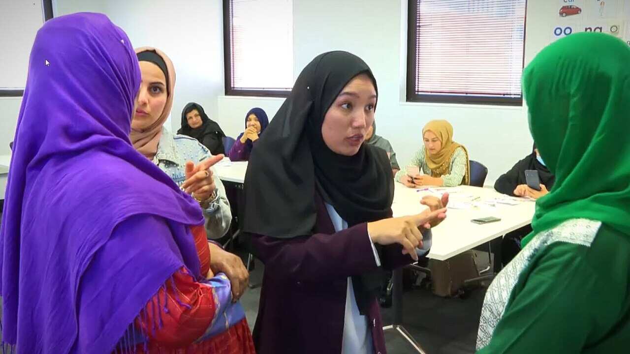 Learning English at an AMEP course