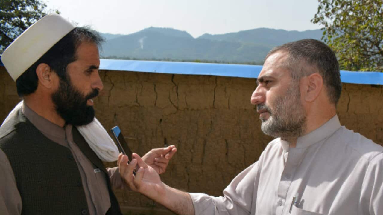 Islam Gul (right) Zamidar Bahar (left)