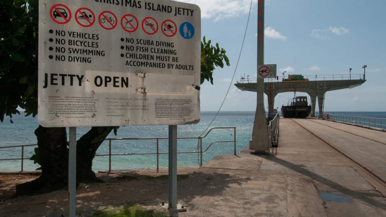 The jetty on Christmas Island