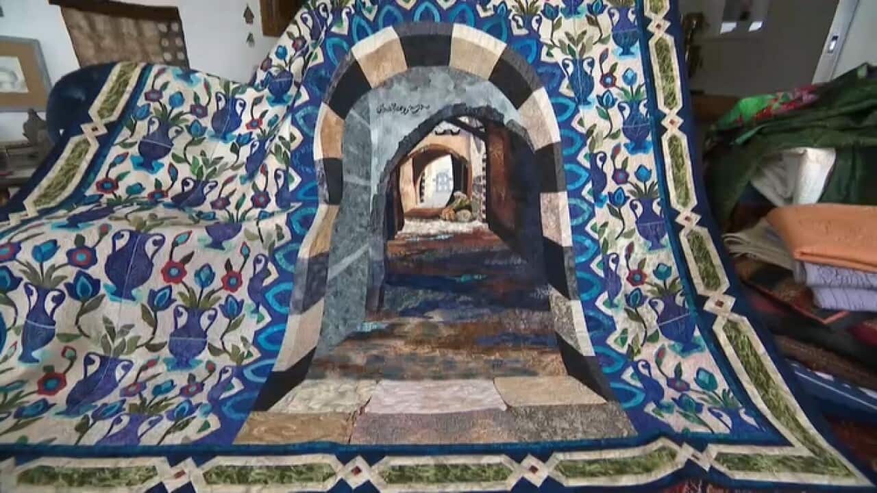 One of Jennifer Bowker’s quilts