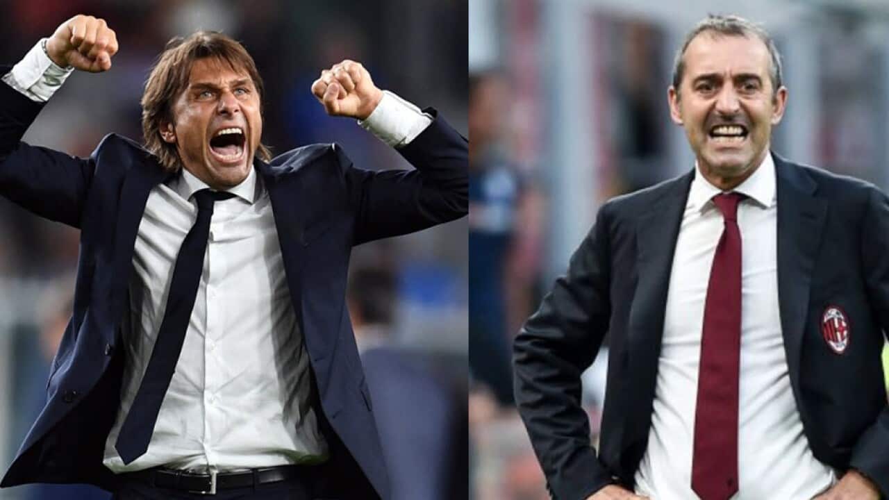 Antonio Conte e Marco Giampaolo