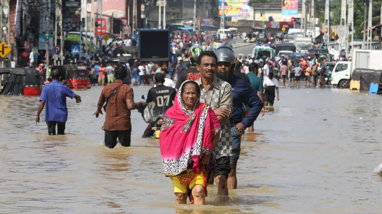 Flooding in Sri Lanka after heavy rainfall