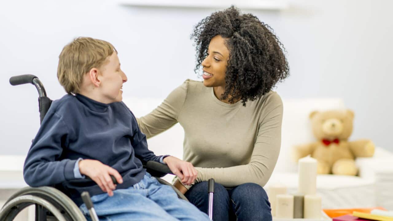 Boy with Developmental Disability