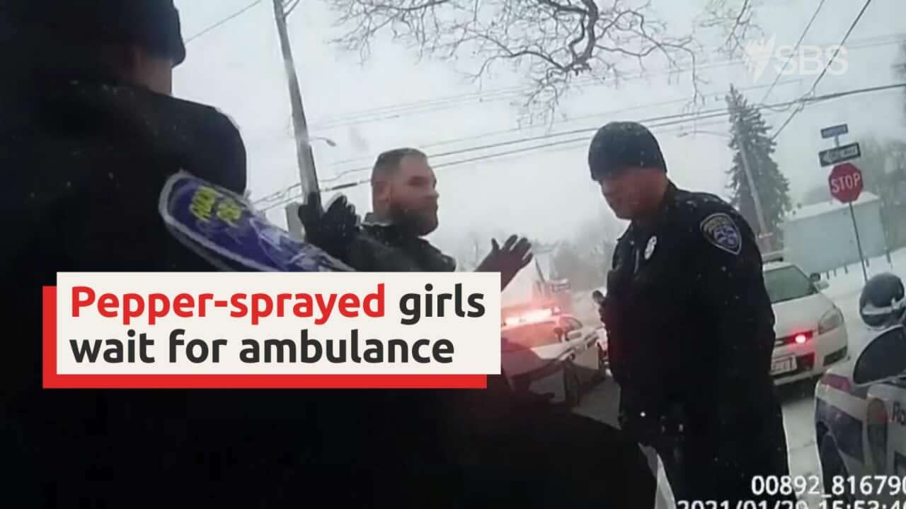 Video captures pepper-sprayed girl's wait for ambulance