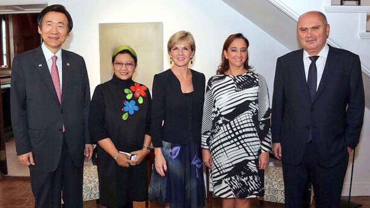 Members of the MIKTA group comprising Mexico, Indonesia, South Korea, Turkey and Australia