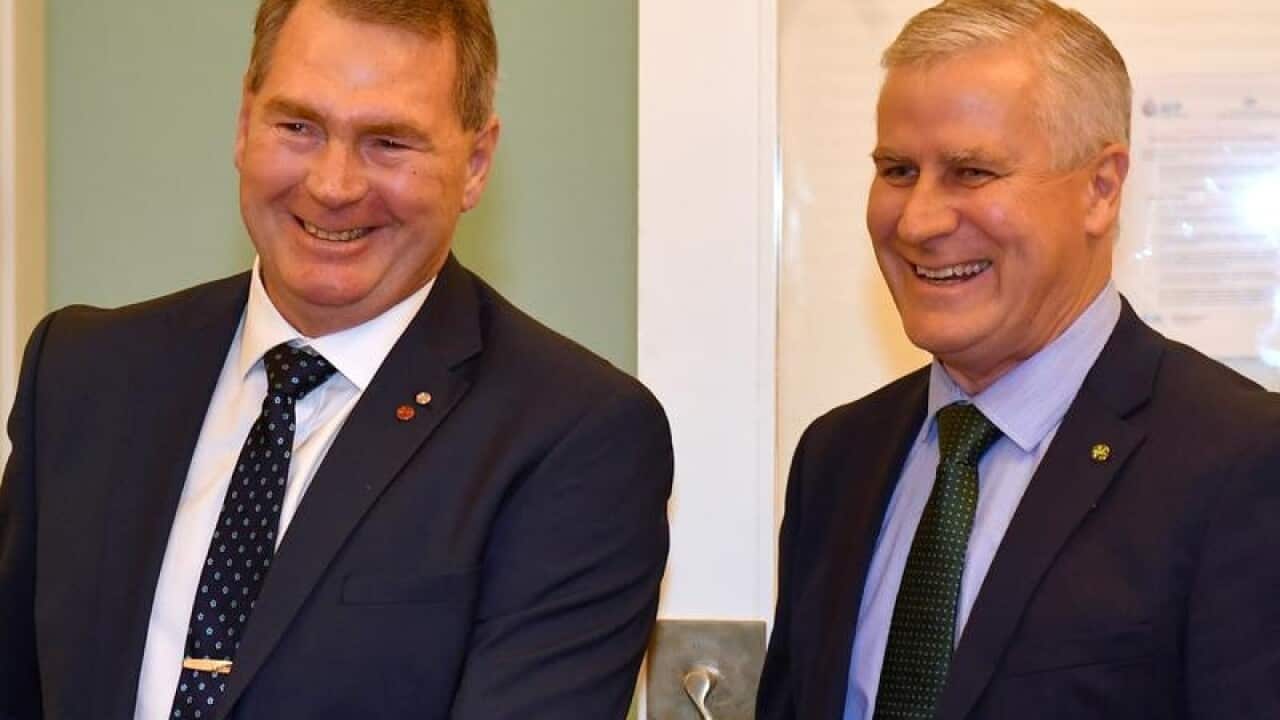 Senator Steve Martin and Michael McCormack