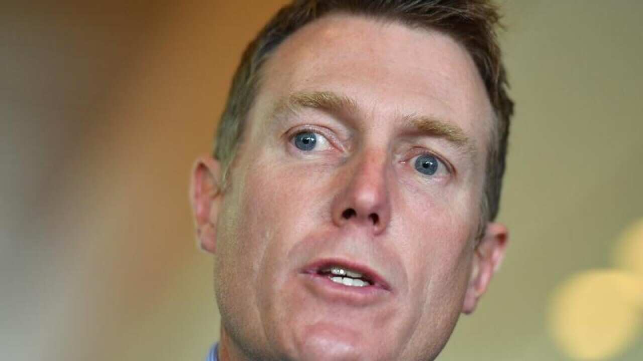 Minister for Social Services Christian Porter speaks