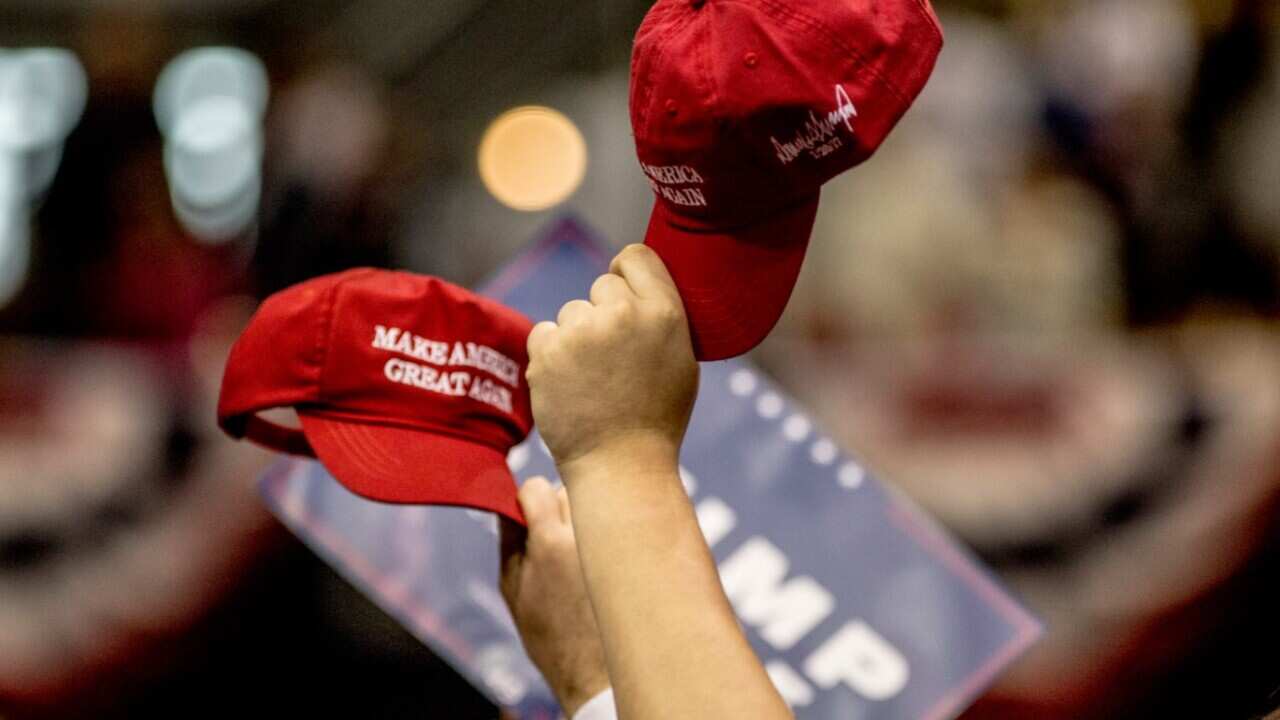 File image of Donald Trump's 'Make America Great again" hat