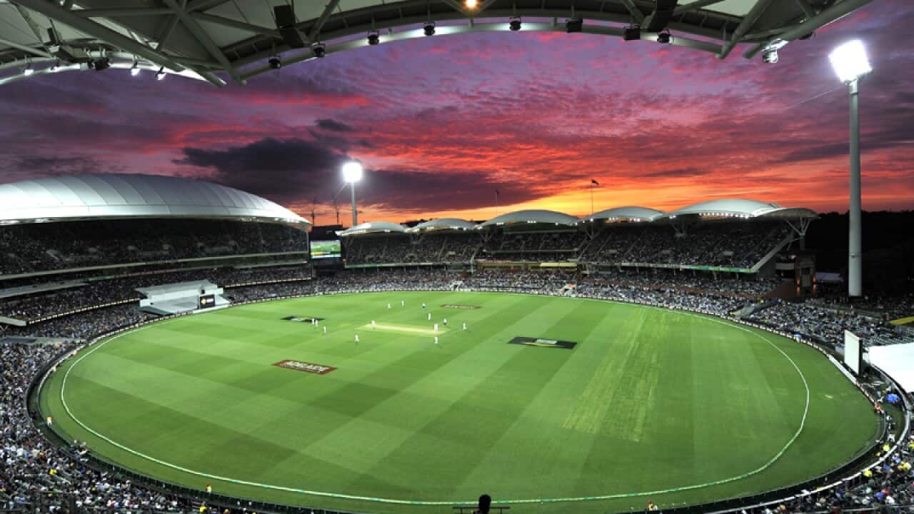 The day-night Test between Australia and NZ at Adelaide Oval