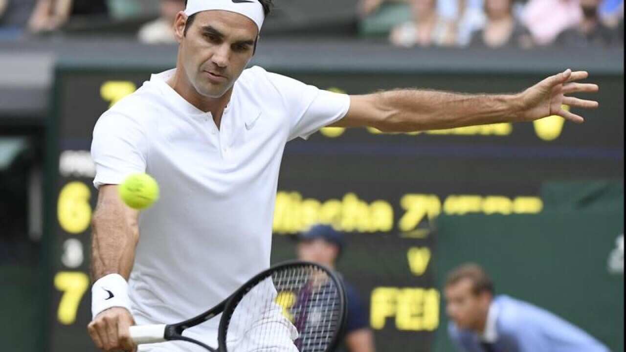 Roger Federer of Switzerland