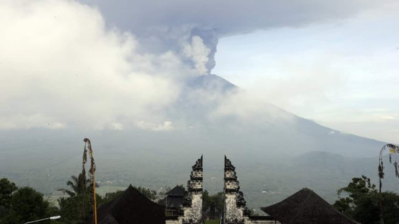 Mount Agung volcano eruption