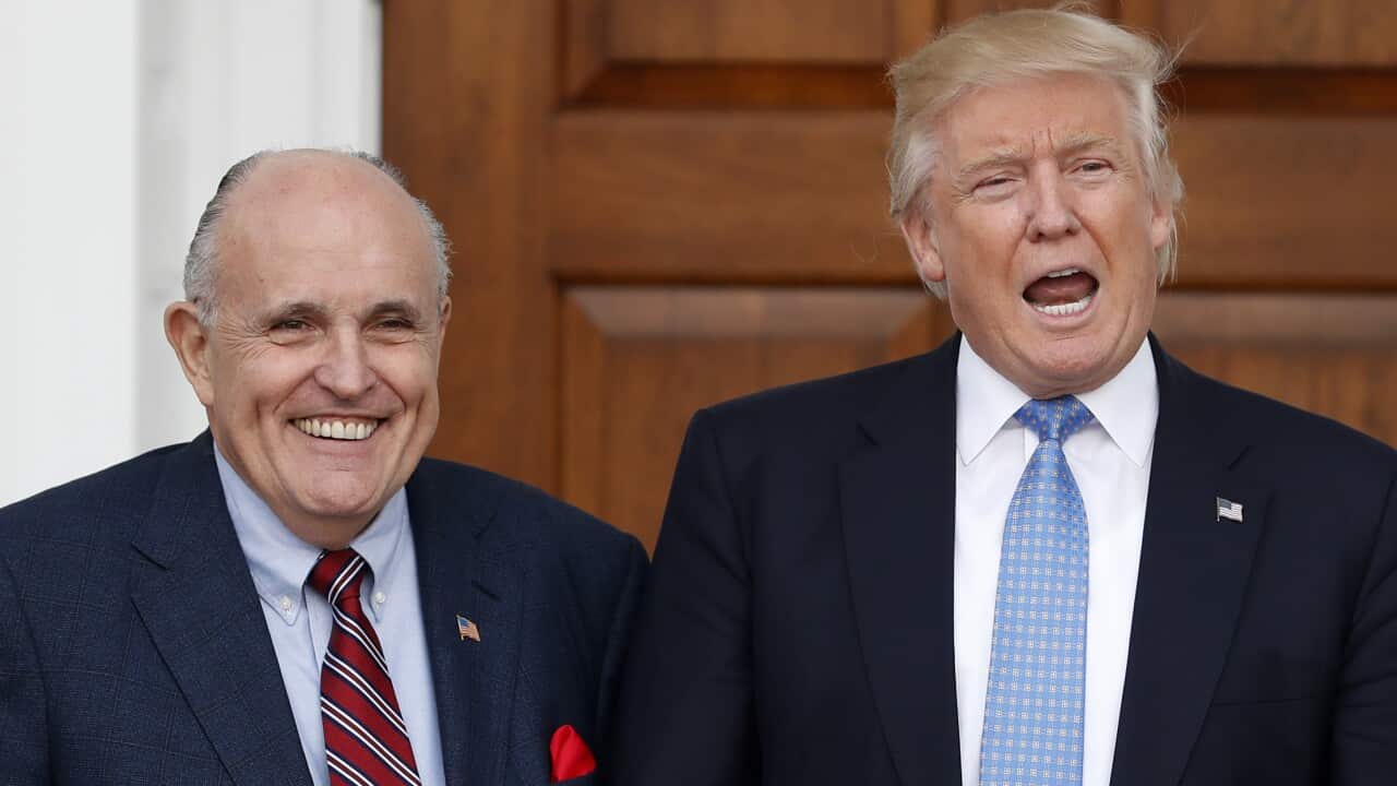 Donald Trump and Rudy Giuliani.