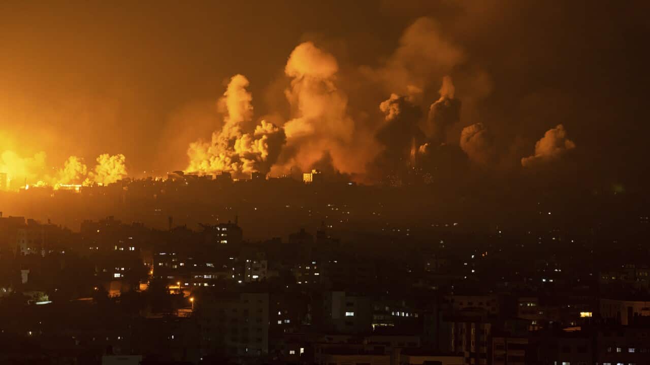 A massive cloud of fire and smoke.