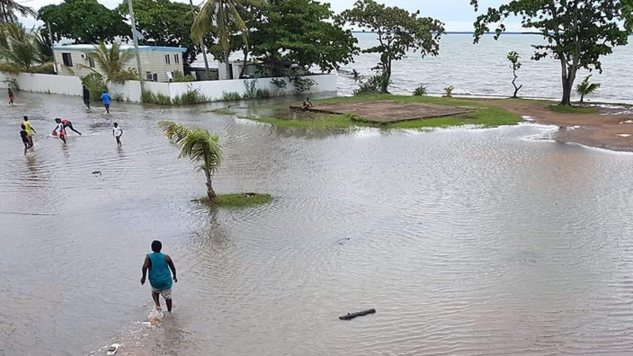 The prime minister has refused to visit low-lying islands in the Torres Strait.