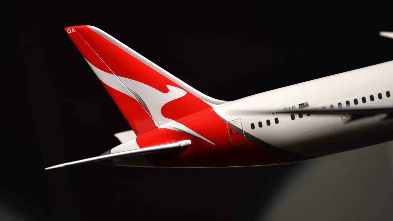 A model of the new Boeing 787
