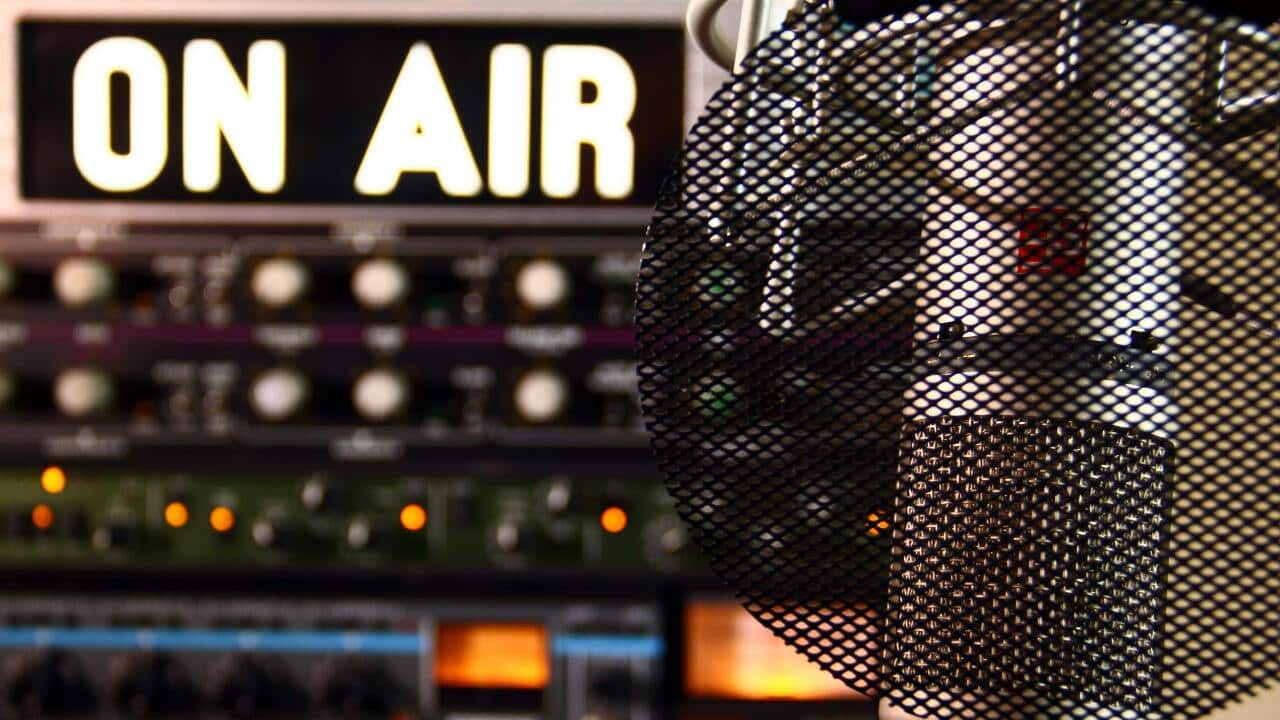 A representative image of a radio broadcasting.