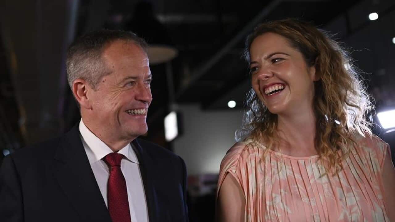 Bill Shorten and Labor candidate for Boothby Nadia Clancy