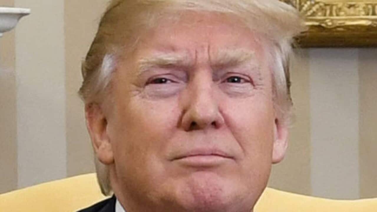 File photo shows U.S. President Donald Trump.