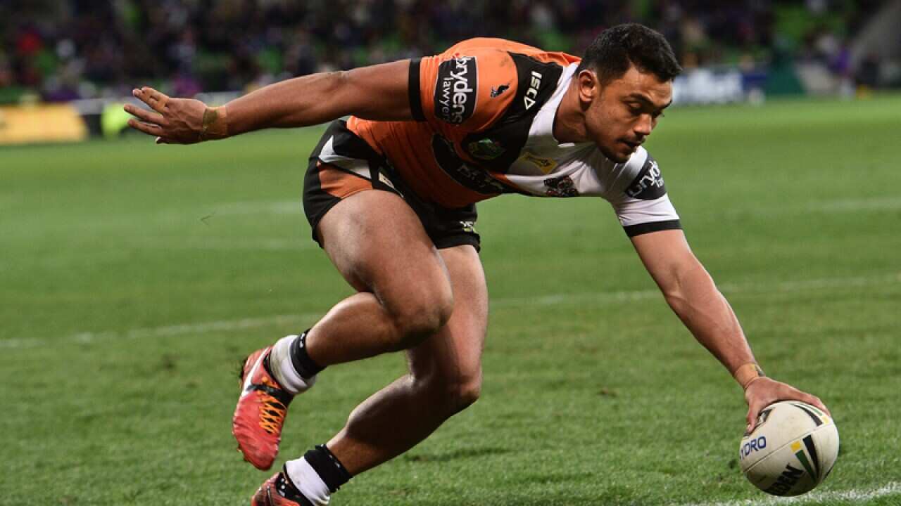 Wests Tigers centre Tim Simona