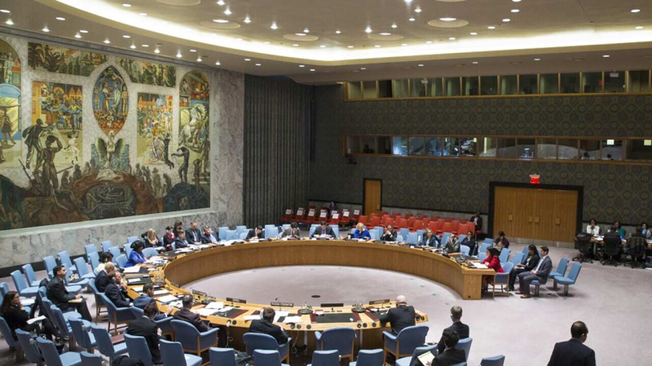An ongoing United Nations Security Council meeting