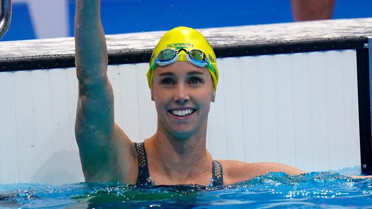 Swimmer Emma McKeon has won gold in the 50-metres freestyle at the Tokyo Games to break Australia's record for most Olympic career medals.