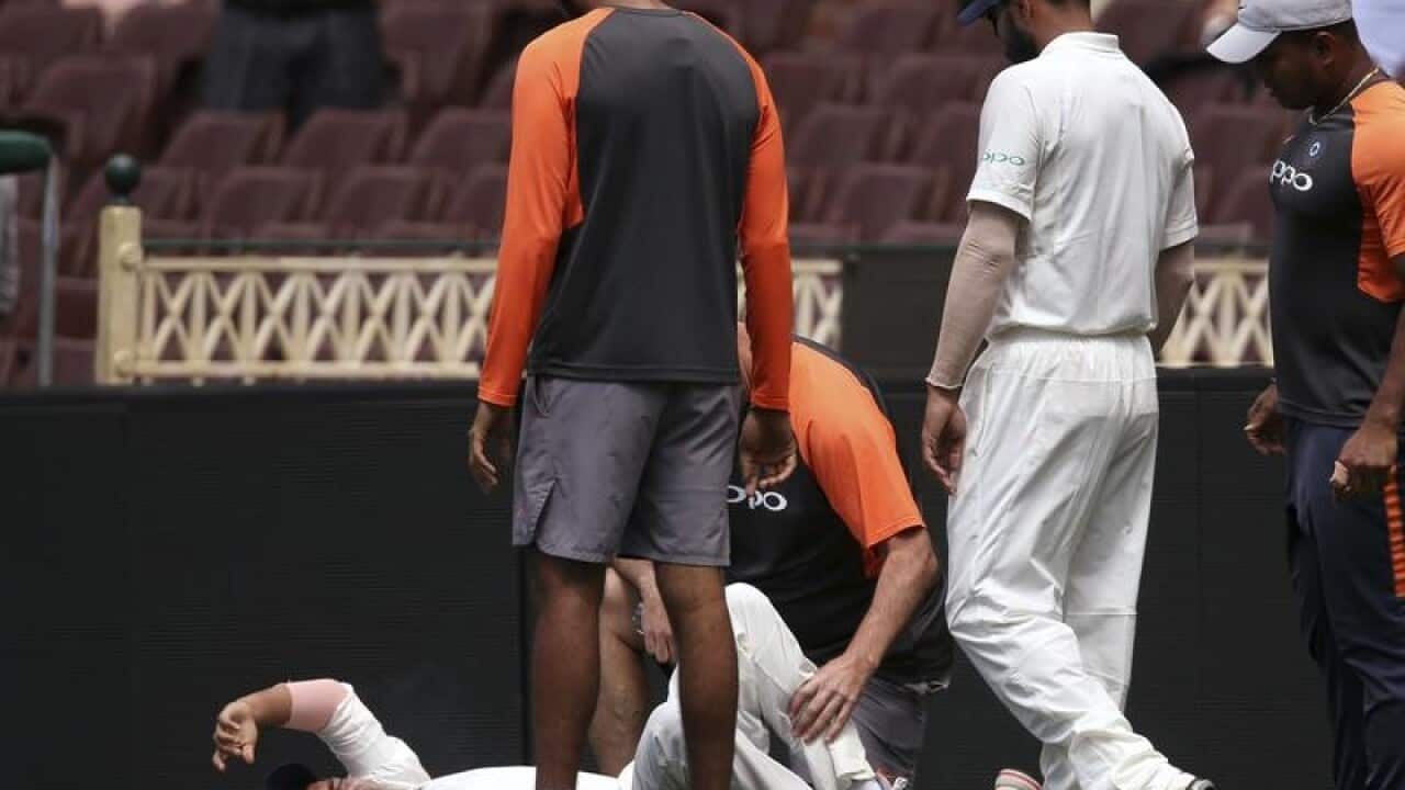 India's Prithvi Shaw injured.