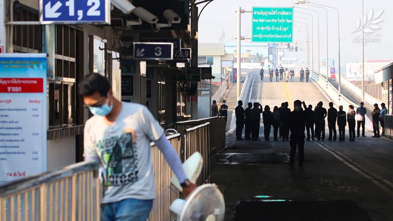 Thailand-Myanmar border friendship bridge