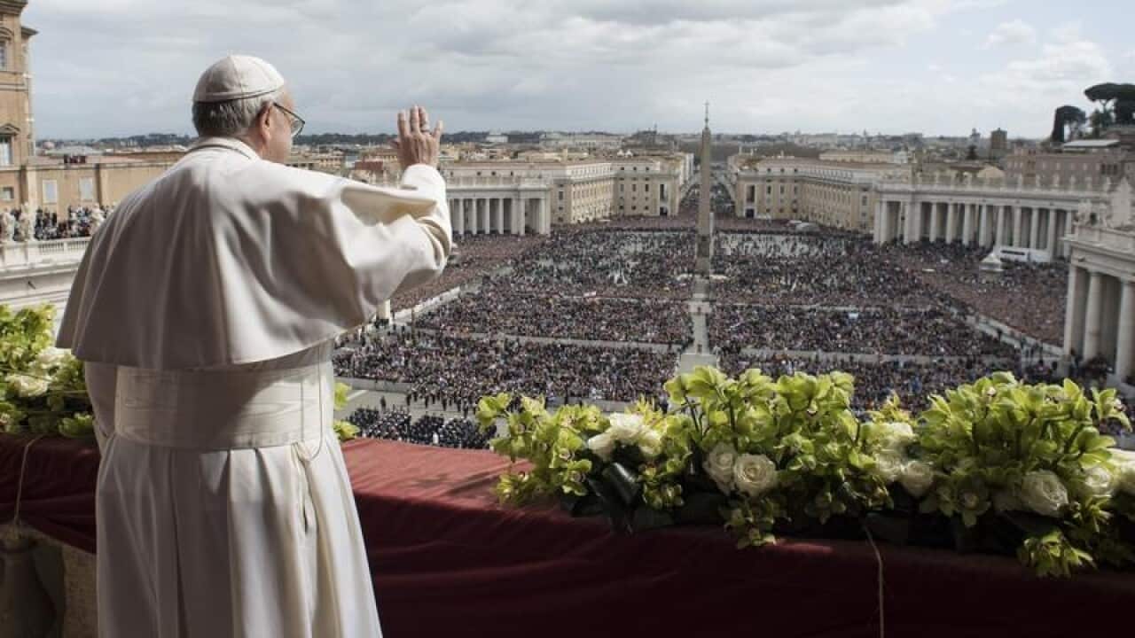 Pope Francis during the Easter Sunday Mass