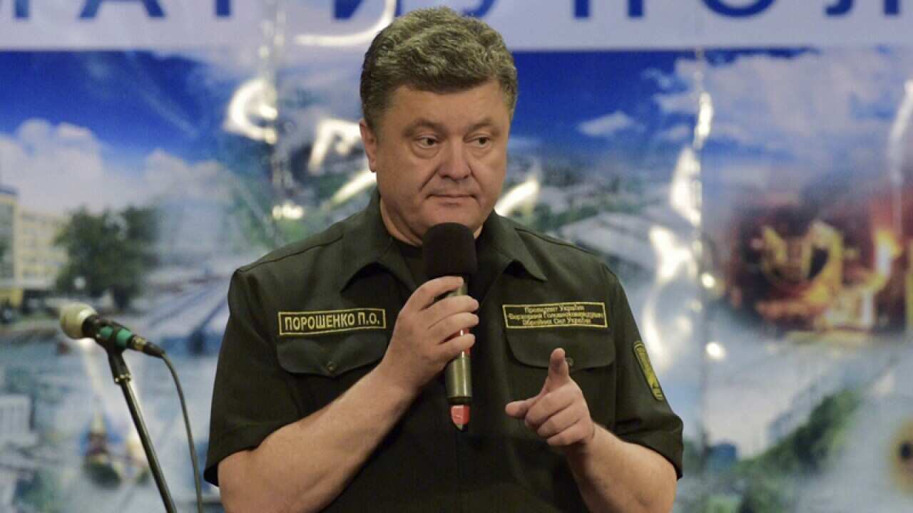 Petro Poroshenko visits Mariupol.