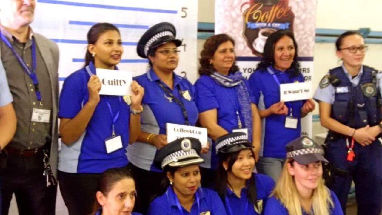 Cup with a cop