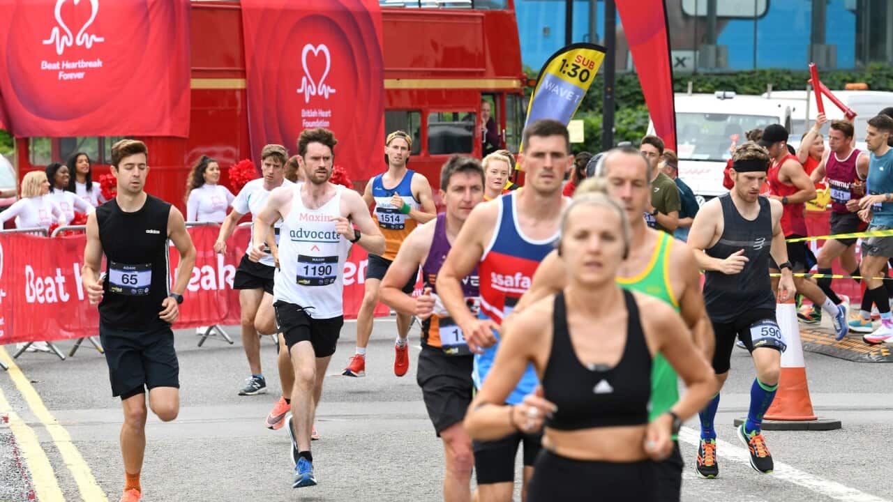 The easing of UK restrictions saw a charity half-marathon in London.
