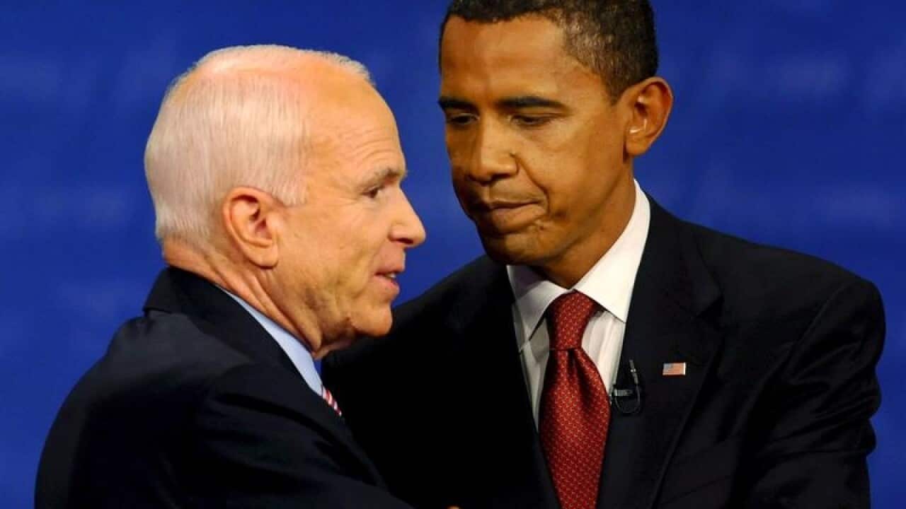 John McCain and Barack Obama