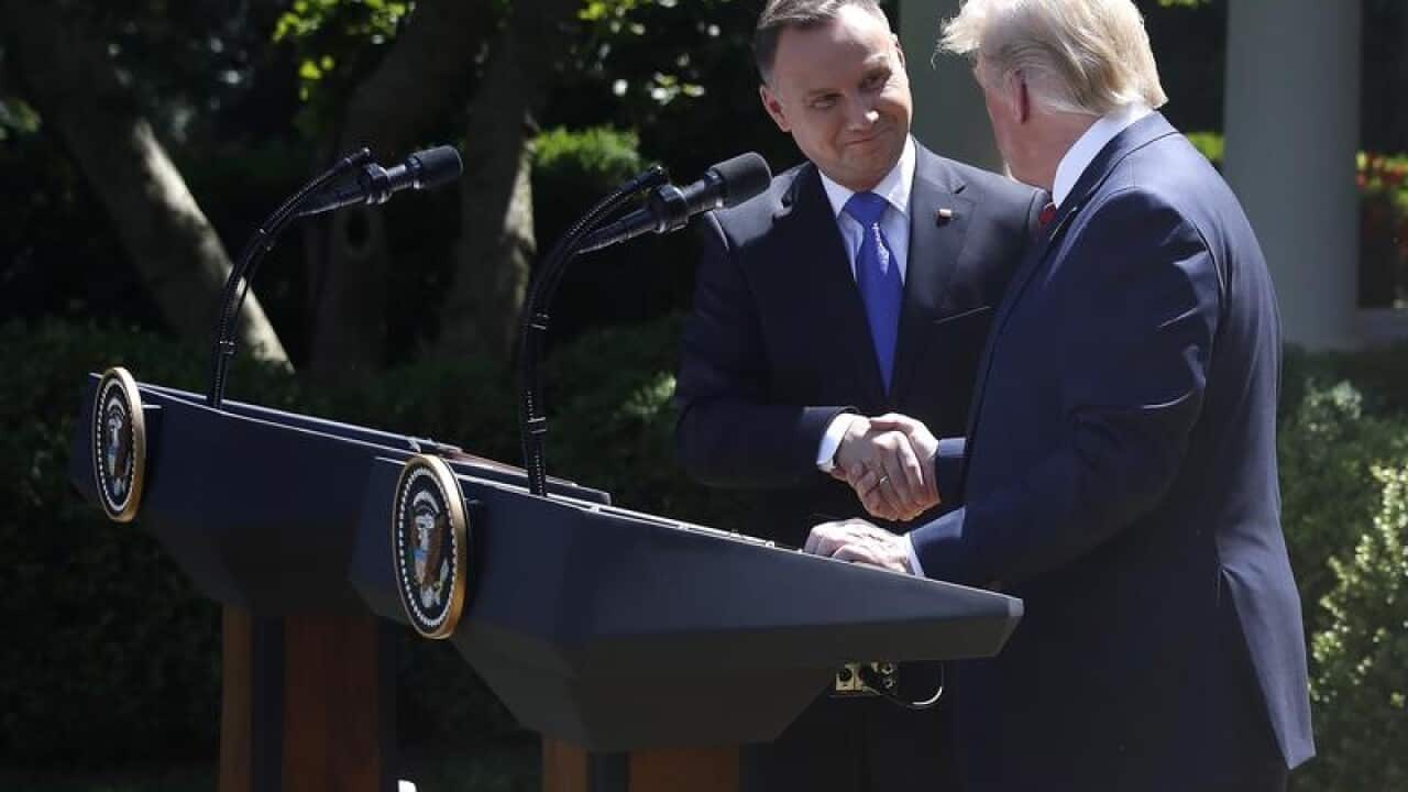 Andrzej Duda and Donald Trump